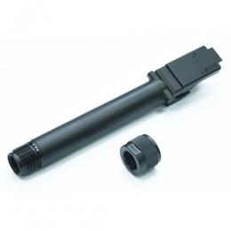 マルイ GBB G17Gen5用 スティールアウターバレル(14mm逆ネジ) ブラック [GLK-550(BK)] [取寄]