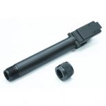 マルイ GBB G17Gen5用 スティールアウターバレル(14mm逆ネジ) ブラック [GLK-550(BK)] [取寄]