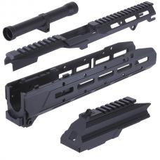 マルイ AKM GBB用 SAG MK3.1 タイプ モノシリックハンドガード ブラック [KW-KU-GBTMAK013-BK] [取寄]