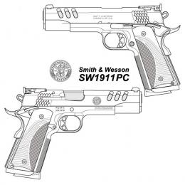 モデルガン : GM-7 SW1911PC ブラストステンレスシルバー [11月末発売予定.単品予約]