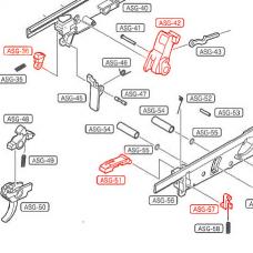 マルイ GBB サイガ-12K用 スティールハンマー/ノッカー4点セット [CCT0229] [取寄]