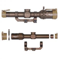 SIG SAUER TANGO 6T DVO 1-6X24mm タイプ FFP ショートスコープ マウントセット 4倍率Ver. デザートカラー [AO-SC014-DE] [取寄]