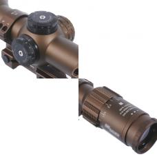 SIG SAUER TANGO 6T DVO 1-6X24mm タイプ FFP ショートスコープ マウントセット 4倍率Ver. デザートカラー [AO-SC014-DE] [取寄]