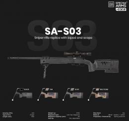 エアコッキングガンM40A5タイプSniper Rifle [SA-S03-SET] 【スコープ&バイポッドセット】 [取寄]