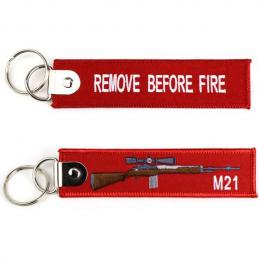REMOVE BEFORE FIRE [M21] フラッグキーホルダー [KW-PC-326] [取寄]