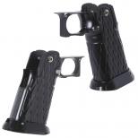 マルイ ハイキャパシリーズ用 Infinityタイプ CNCアルミニウムグリップ Type11 /ブラック [KW-KU-GB-616BK] [取寄]