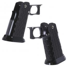 マルイ ハイキャパシリーズ用 Infinityタイプ CNCアルミニウムグリップ Type12 /ブラック [KW-KU-GB-620BK] [取寄]