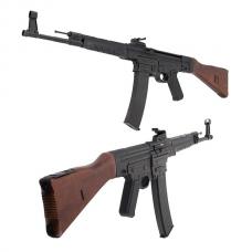 電動ガン : MP44 フルメタル リアルウッド [AGMMP056BWD:黒染仕様] [12月入荷予定.単品予約]