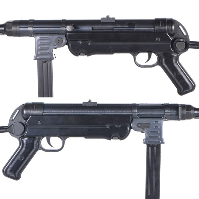 L.A.ホビーショップ / 電動ガン : MP40 [AGMMP40F:黒染仕様] ブラック