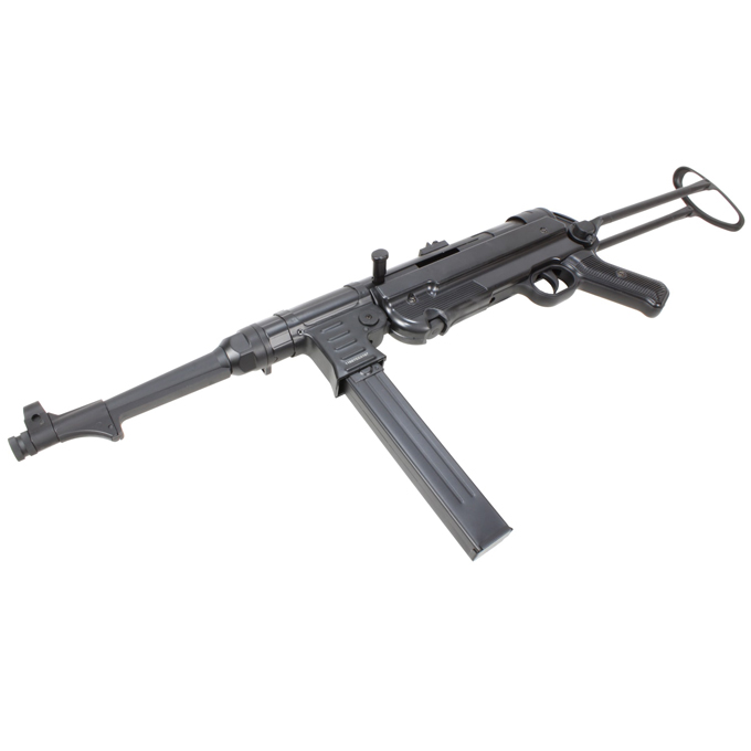 L.A.ホビーショップ / 電動ガン : MP40 [AGMMP40F:黒染仕様] ブラック