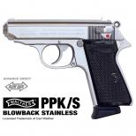 GAS-BLK : ワルサーPPK/S ステンレス[SV] [品切中.再生産待ち]