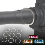 M4シリーズアウターバレル 調整シムリングセット(0.1/0.3/0.5mm各三枚) [取寄]