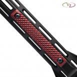 M-LOK <Recon> G10レールカバー(3-Slot) -Black Red [MLG-REC-BR-3] [取寄]