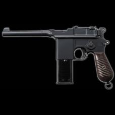 GAS-BLK : モーゼルM712 【ノーマルバレル】/6mmBB弾仕様 (ショート&ロングマガジン付) /ブラックヘビーウェイト  [品切中.再生産待ち]
