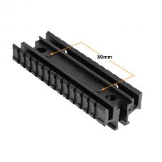 M4系フラットトップ用ベースアップトリプルレイルマウント [MNT-995TR/LPD01] [取寄]