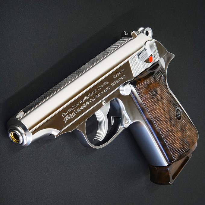 L.A.ホビーショップ / GAS-BLK:ワルサーPP ステンレス [品切中.再生産待ち]