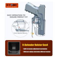 CYTAC R-Defender G4ホルスター/パドル標準装備 グロックG17 Gen1〜5 [CYT-HOL-CY-1-R4G1700] [取寄]